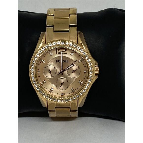 Fossil ES2811 Women's Rose Gold Stainless Steel Analog Dial Quartz Watch HK1066 - Picture 1 of 12